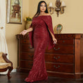 Off-Shoulder Evening Dress