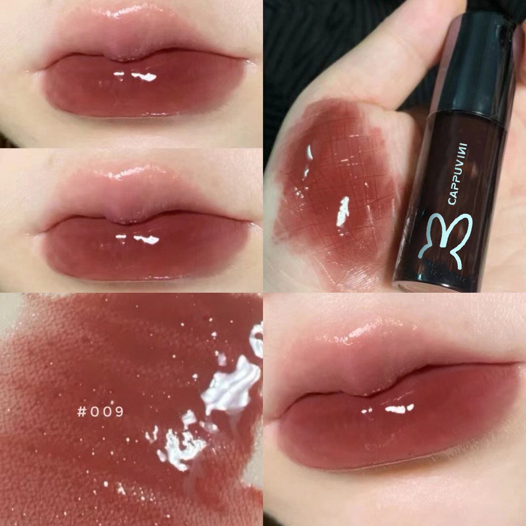 Black Tube Glossy Milk Tea Color Moisturizing Lip Oil