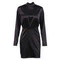 French Bow-Back Satin Dress