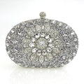 Lei Xin Sapphire Sunflower Rhinestone Evening Clutch