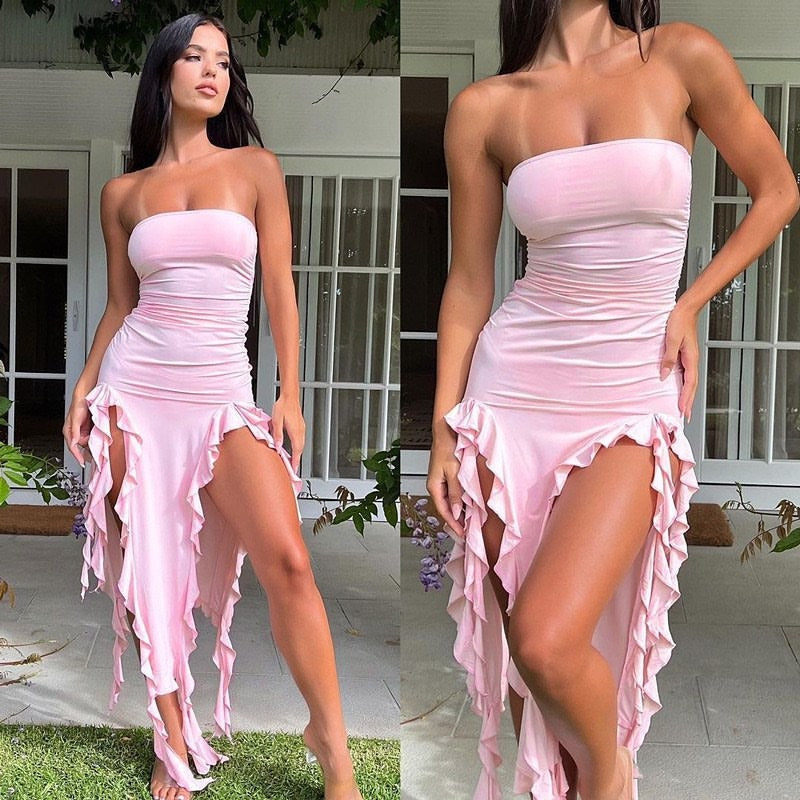 One Shoulder Jellyfish Lace Dress