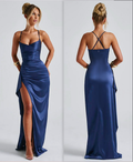 Sleek Satin Gala Dress