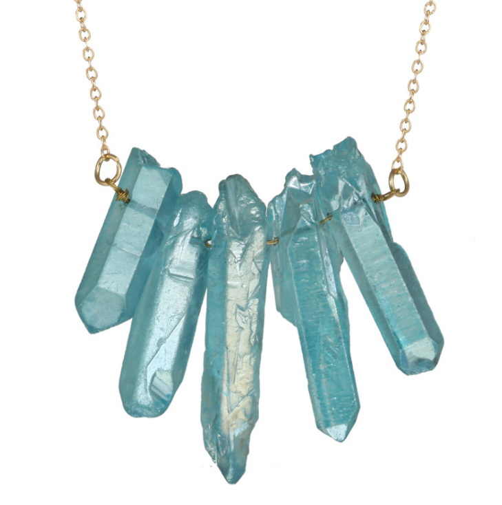 Creative Irregular Multi-Color Crystal Necklace
