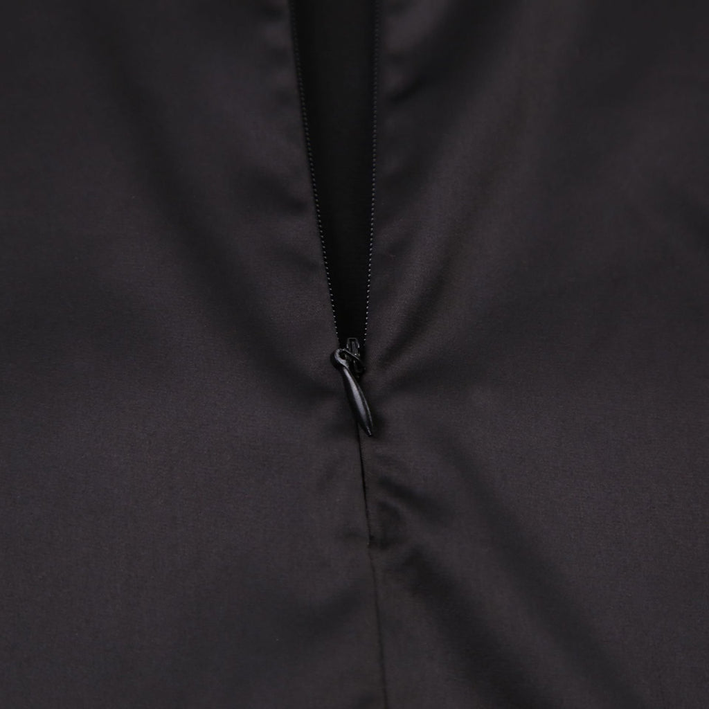 French Bow-Back Satin Dress