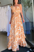 Floral  Off-Shoulder Maxi Dress