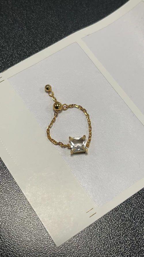 Adjustable Finger Chain Ring