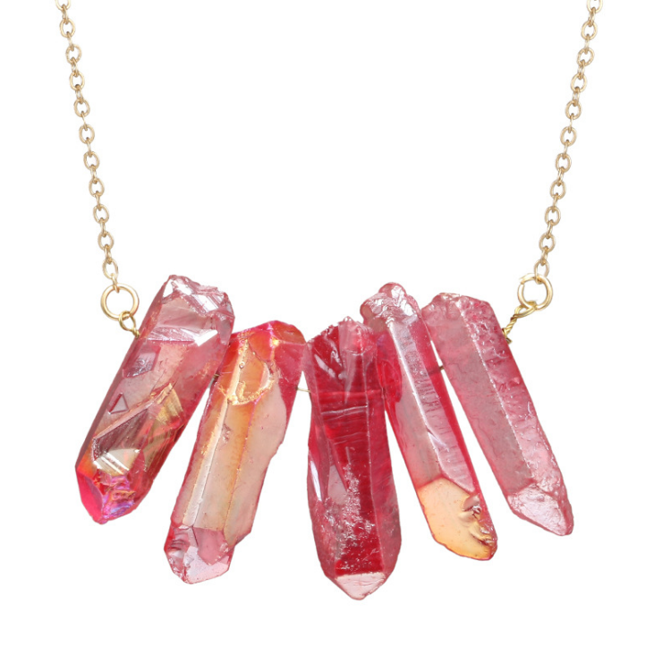 Creative Irregular Multi-Color Crystal Necklace