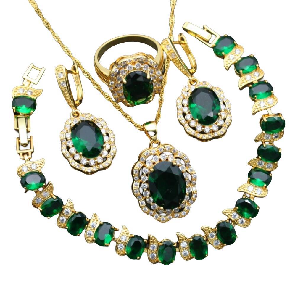 Luxury Wedding Zircon Jewelry Set