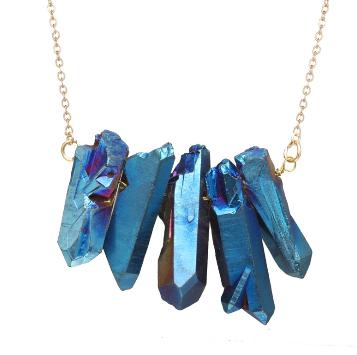Creative Irregular Multi-Color Crystal Necklace