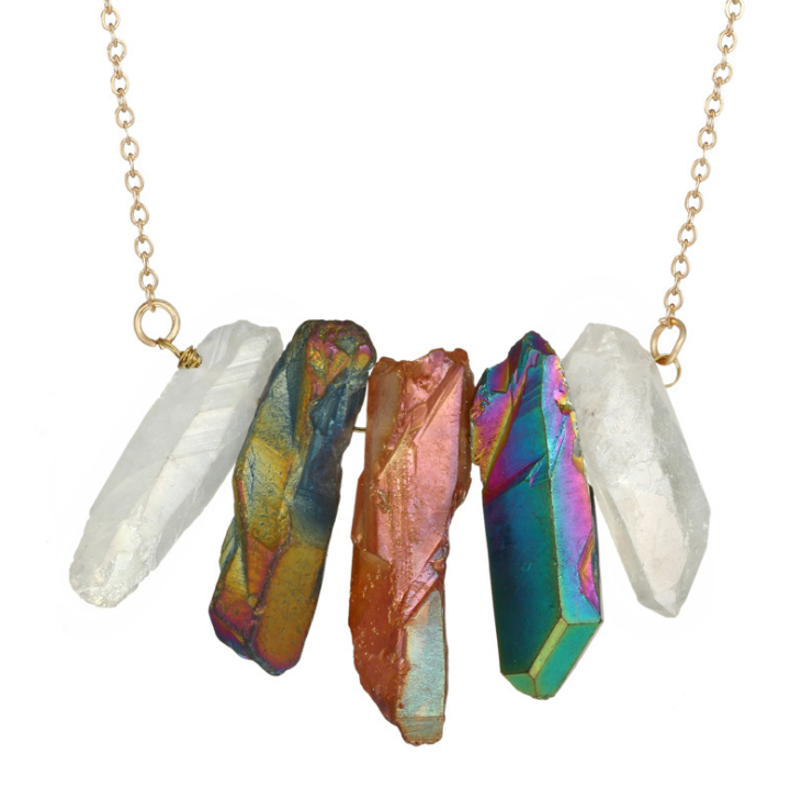 Creative Irregular Multi-Color Crystal Necklace