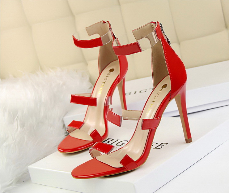Tri-Strap Stiletto Sandals