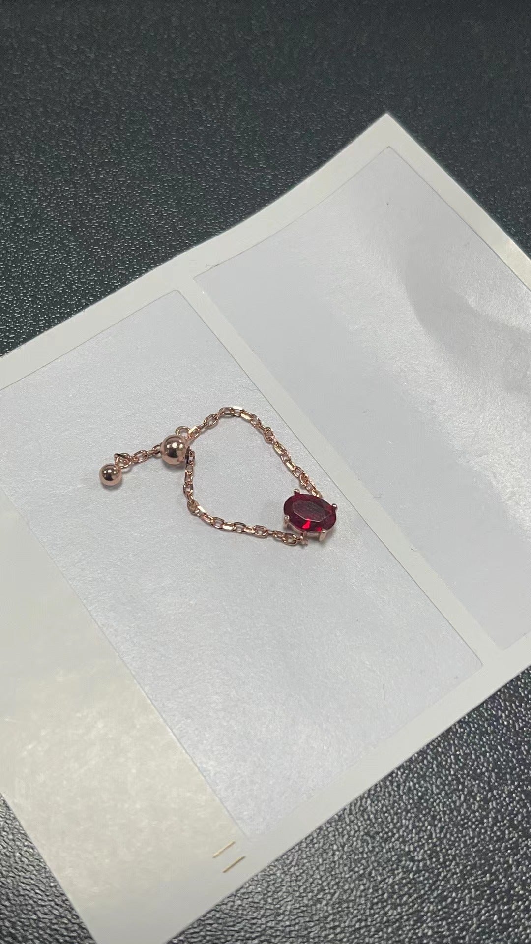 Adjustable Finger Chain Ring