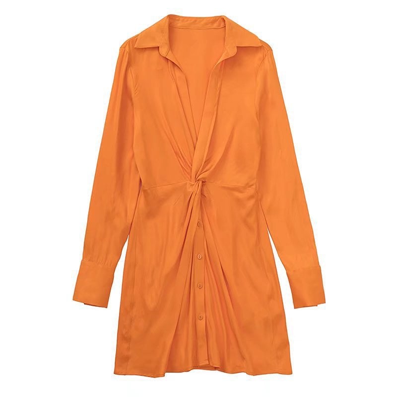 Satin V-Neck Belted Wrap Shorts Playsuit