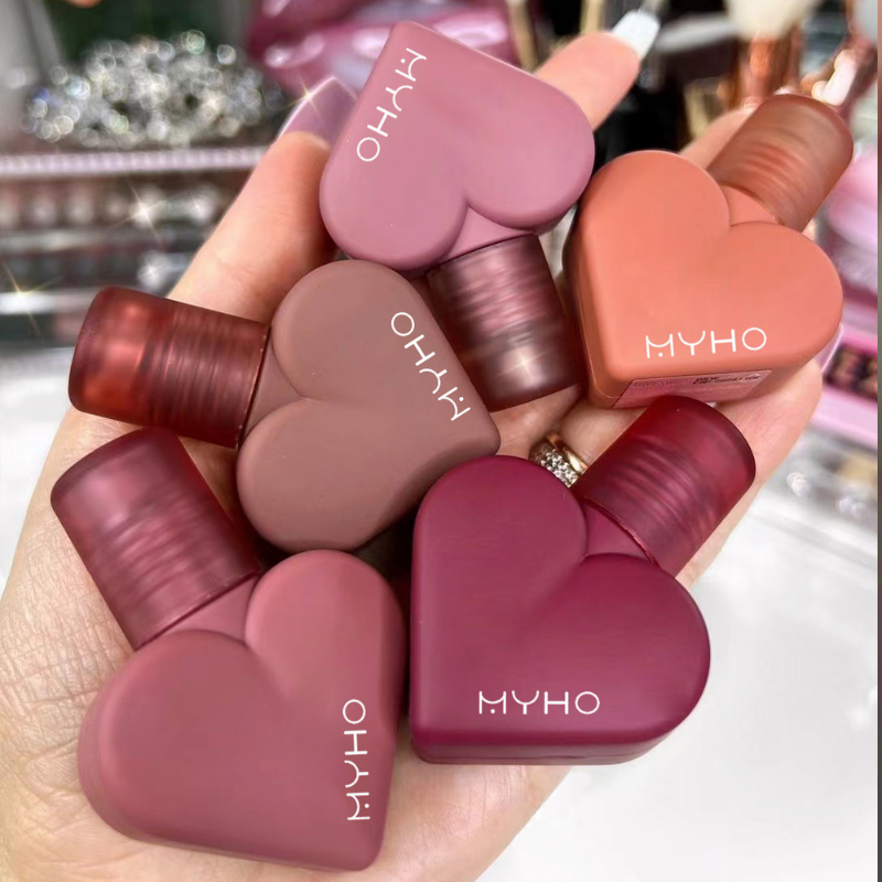 MYHO Velvet Matte Heart Lip Gloss