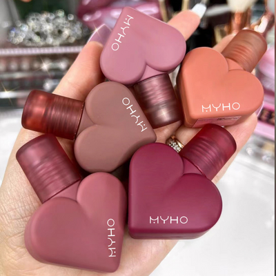 MYHO Velvet Matte Heart Lip Gloss