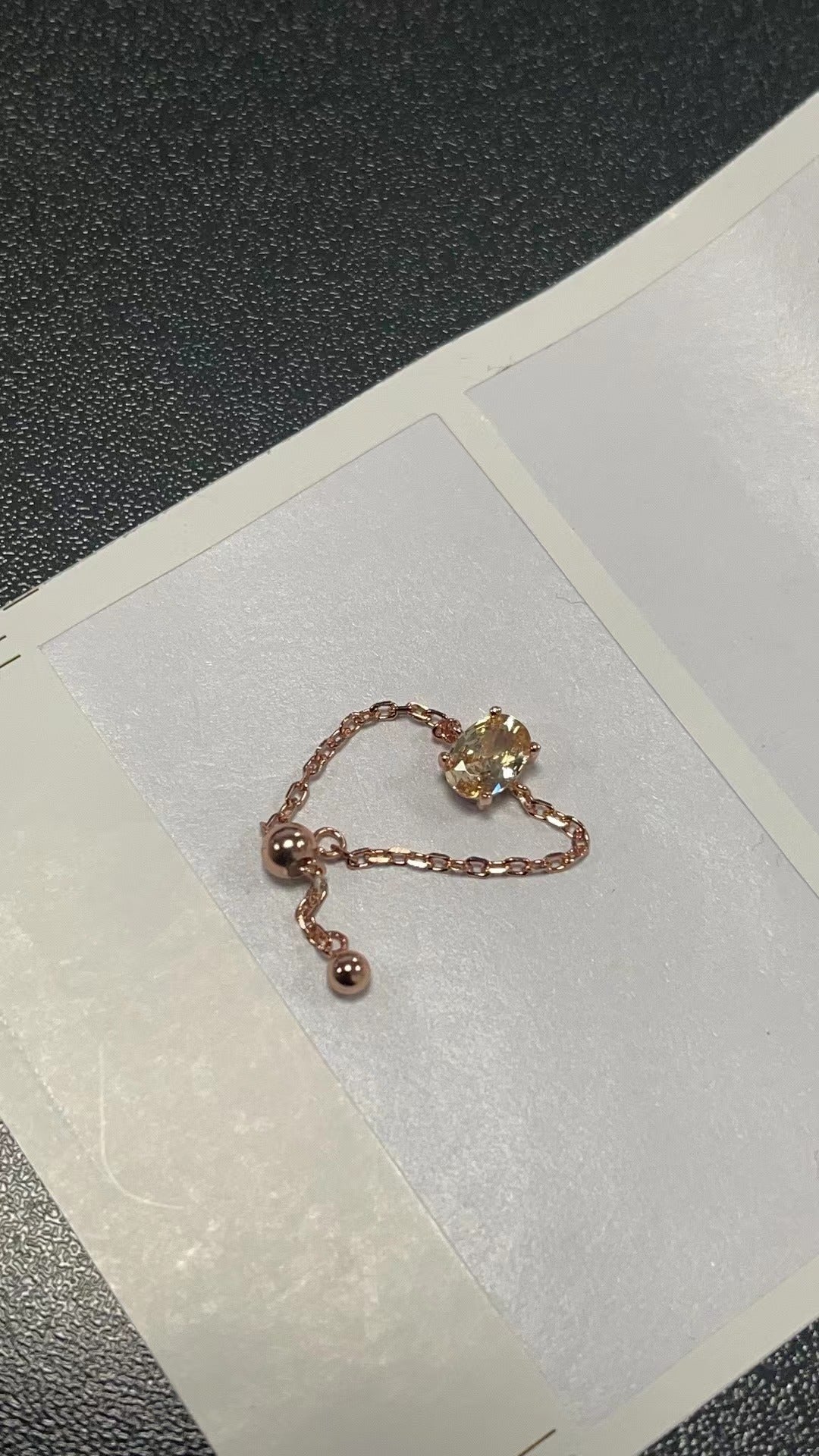 Adjustable Finger Chain Ring