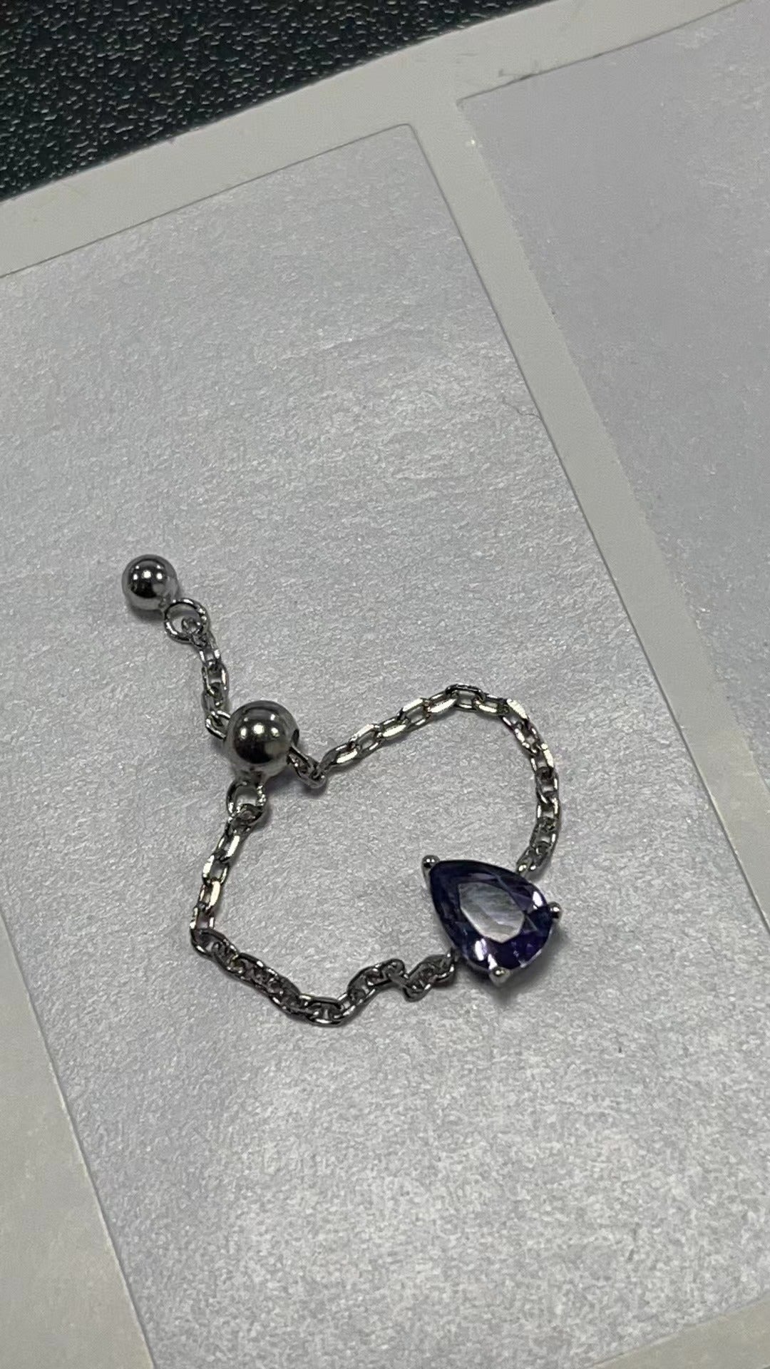 Adjustable Finger Chain Ring