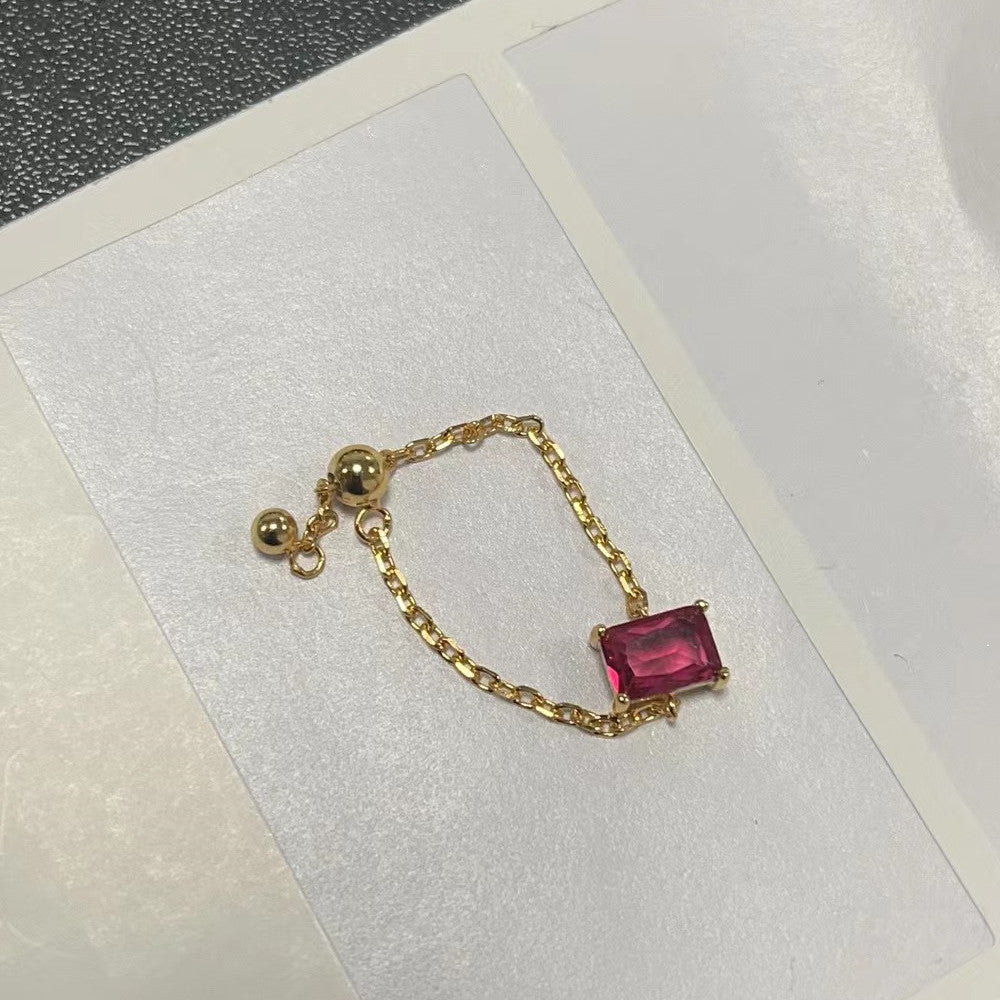 Adjustable Finger Chain Ring