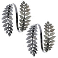 RechicGu Black Gunmetal Leaf Coil Upper Arm Cuff Set — 2 Pieces
