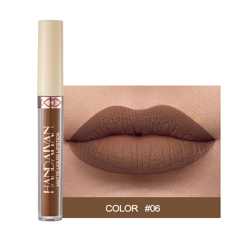 1pc Han Daiyan 12 Color Matte Velvet Liquid Lipstick