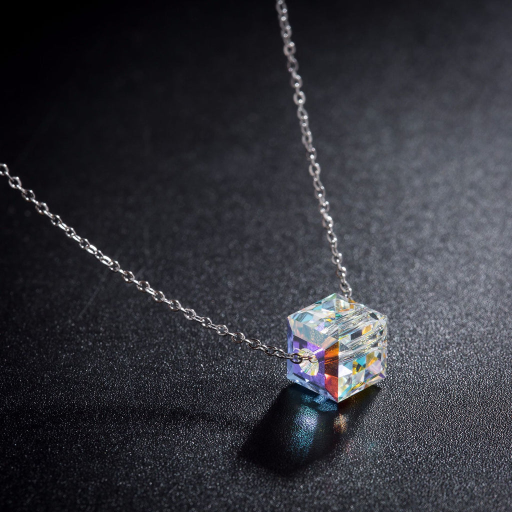 Colorful Crystal Necklace and Bracelet Set