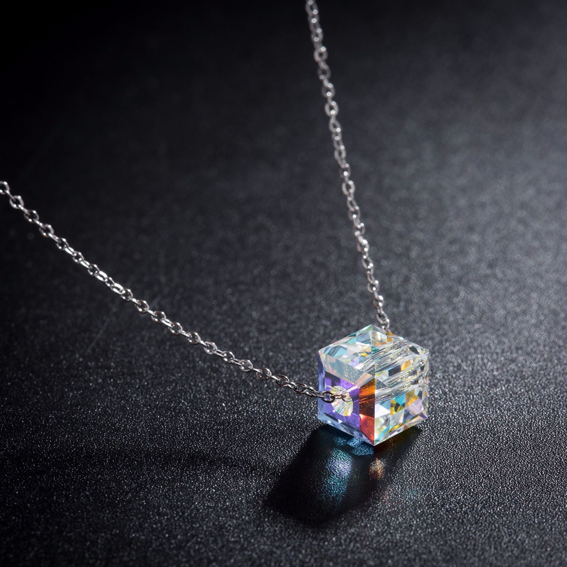 Colorful Crystal Necklace and Bracelet Set