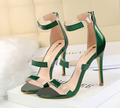 Tri-Strap Stiletto Sandals