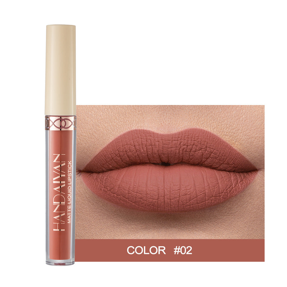 1pc Han Daiyan 12 Color Matte Velvet Liquid Lipstick