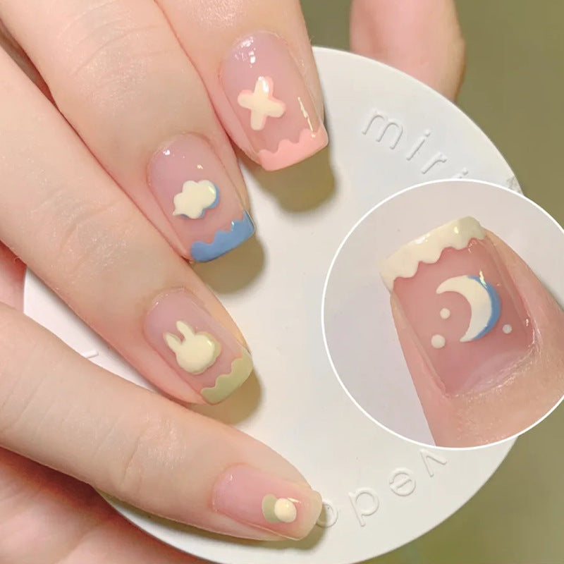 Cloud Bunny Moon Press-On Nails