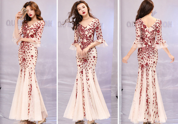 Elegant Mermaid Evening Gown