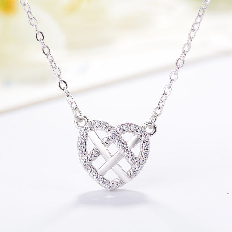 Heart Pendant Crystal Necklace
