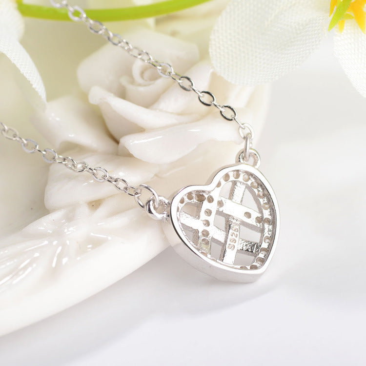 Heart Pendant Crystal Necklace