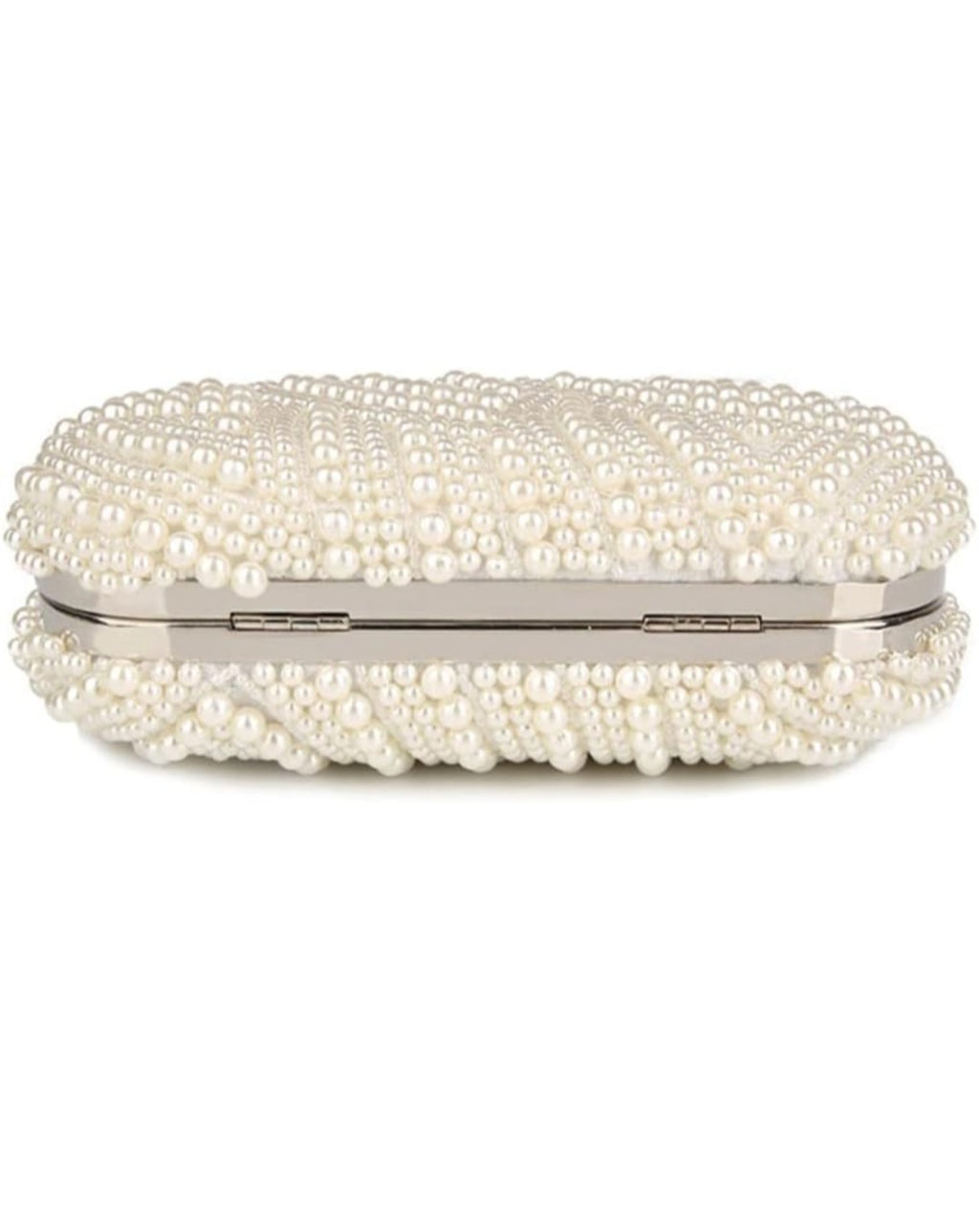 YYW Black Pearl Beaded Evening Clutch Bag