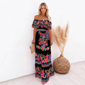 White Tiered Ruffle Maxi Dress