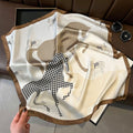 French Vintage Paisley Square Silk Scarf — 70cm