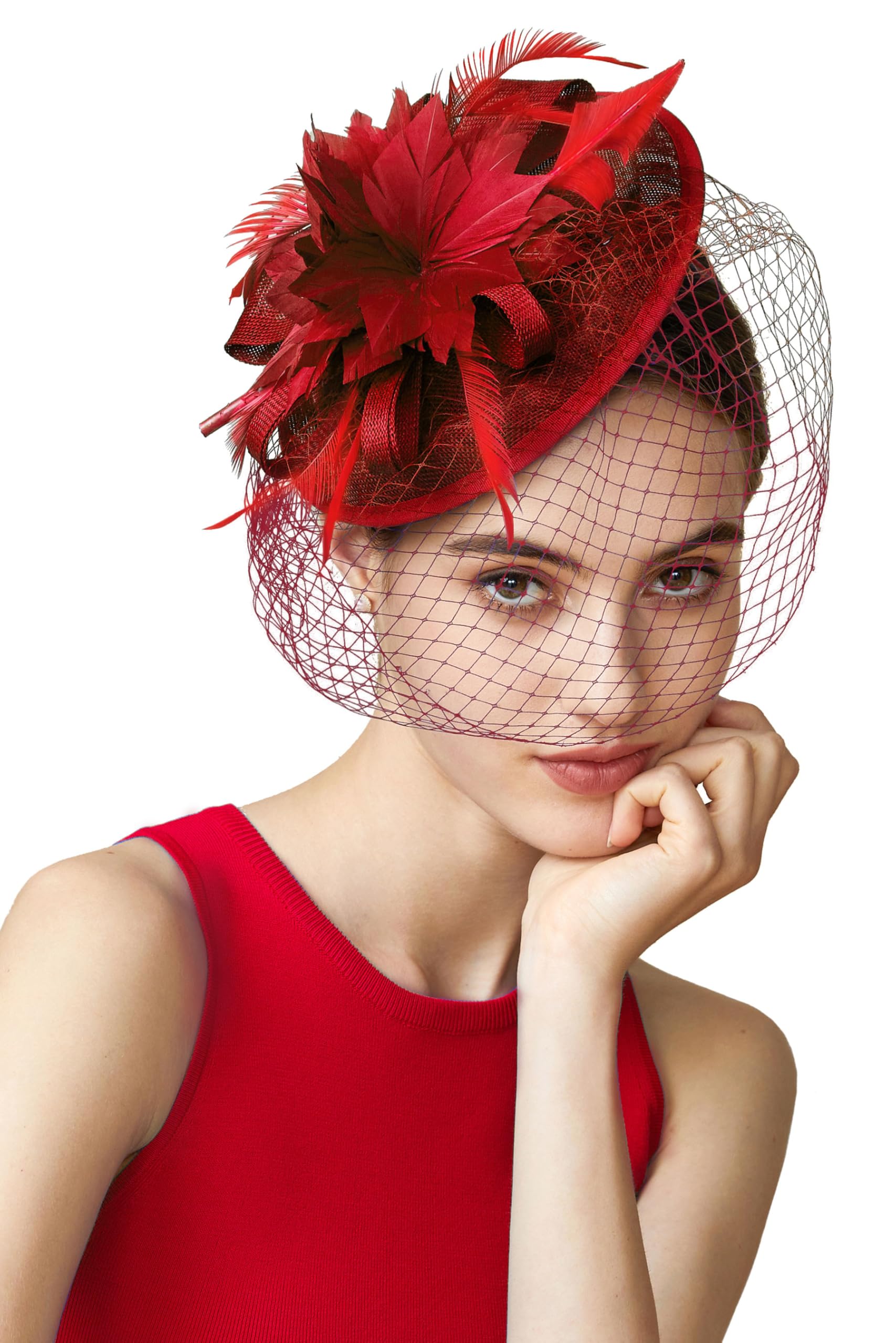 Elegant Feathered Tea Party Fascinator