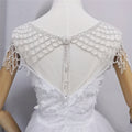 Crystal Mesh Rhinestone Bridal Shoulder Cape — Silver