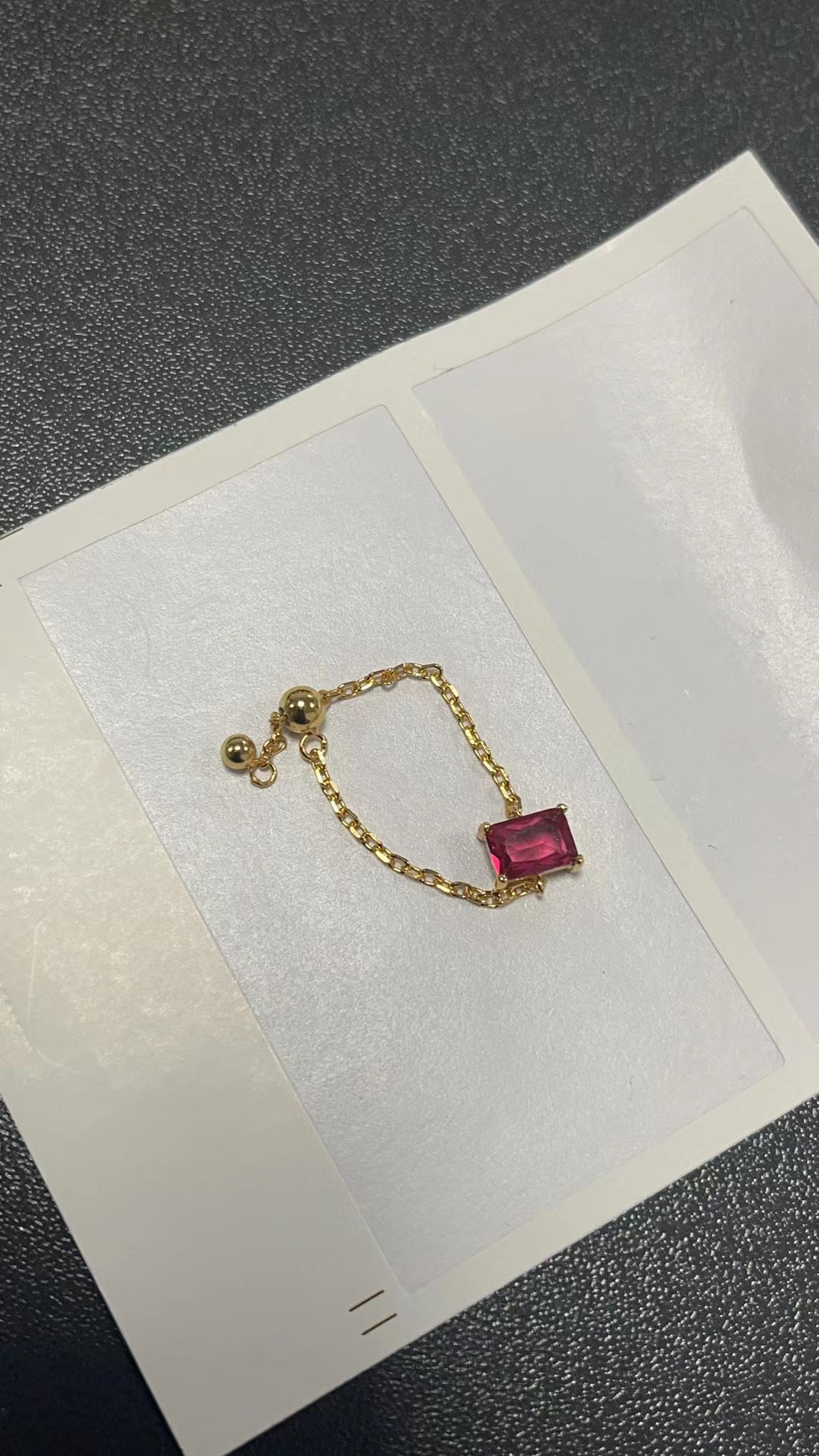 Adjustable Finger Chain Ring
