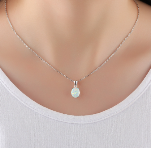 Opal Crystal Necklace