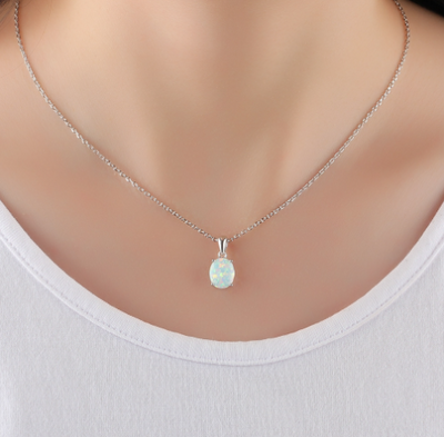Opal Crystal Necklace