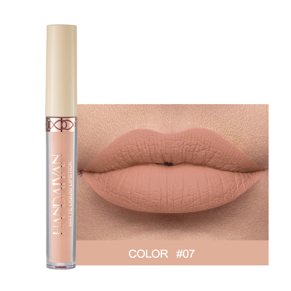 1pc Han Daiyan 12 Color Matte Velvet Liquid Lipstick