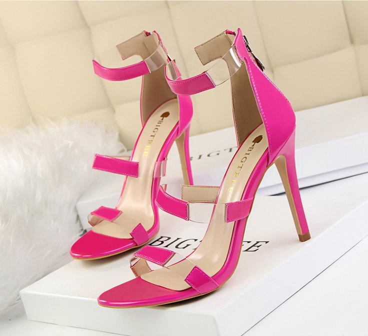 Tri-Strap Stiletto Sandals