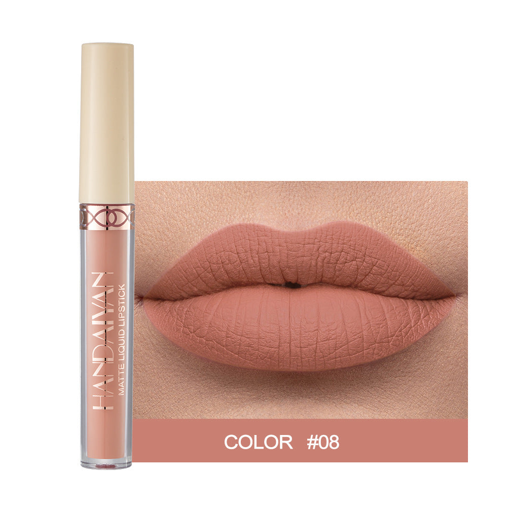 1pc Han Daiyan 12 Color Matte Velvet Liquid Lipstick