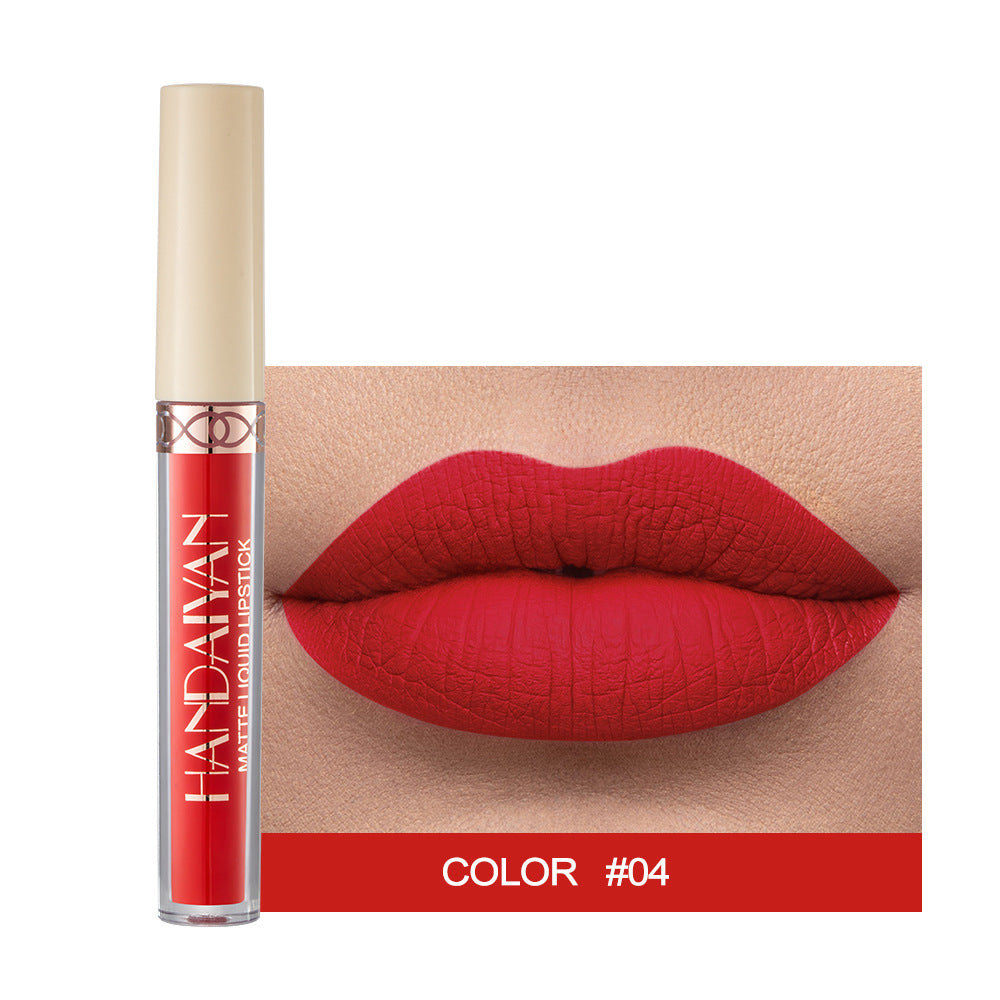 1pc Han Daiyan 12 Color Matte Velvet Liquid Lipstick