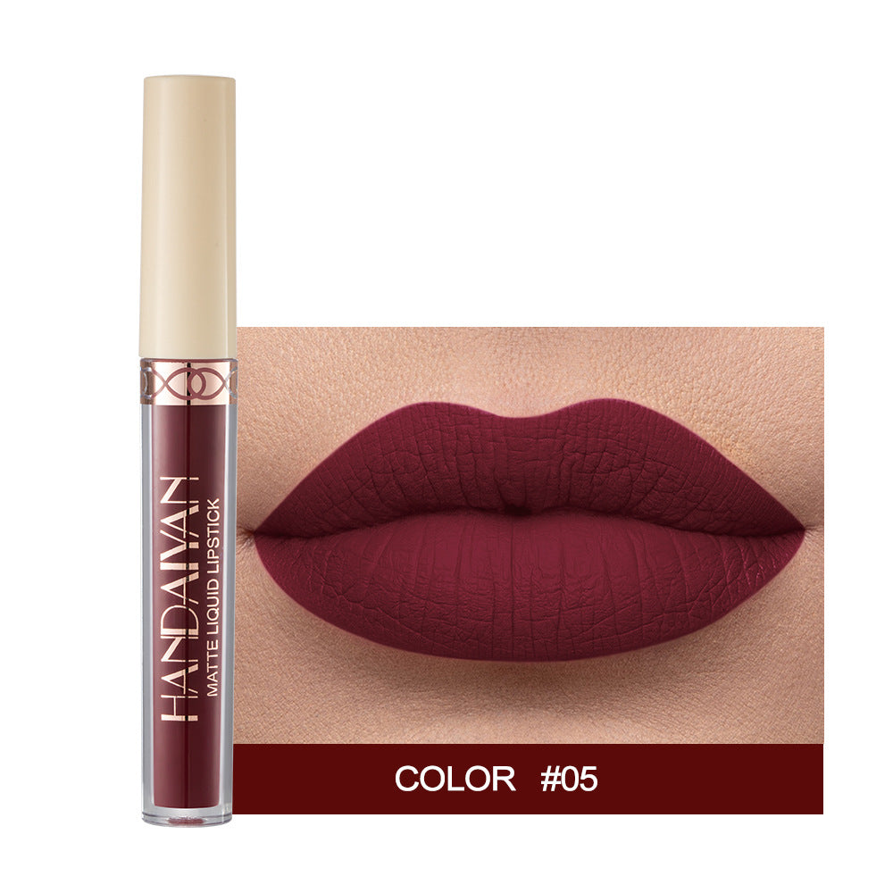 1pc Han Daiyan 12 Color Matte Velvet Liquid Lipstick