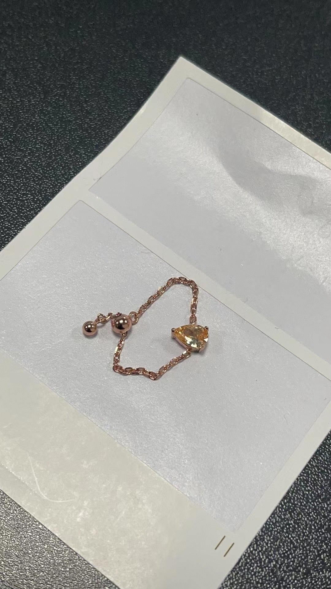 Adjustable Finger Chain Ring