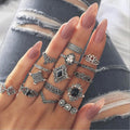 Boho Vintage Ring Set