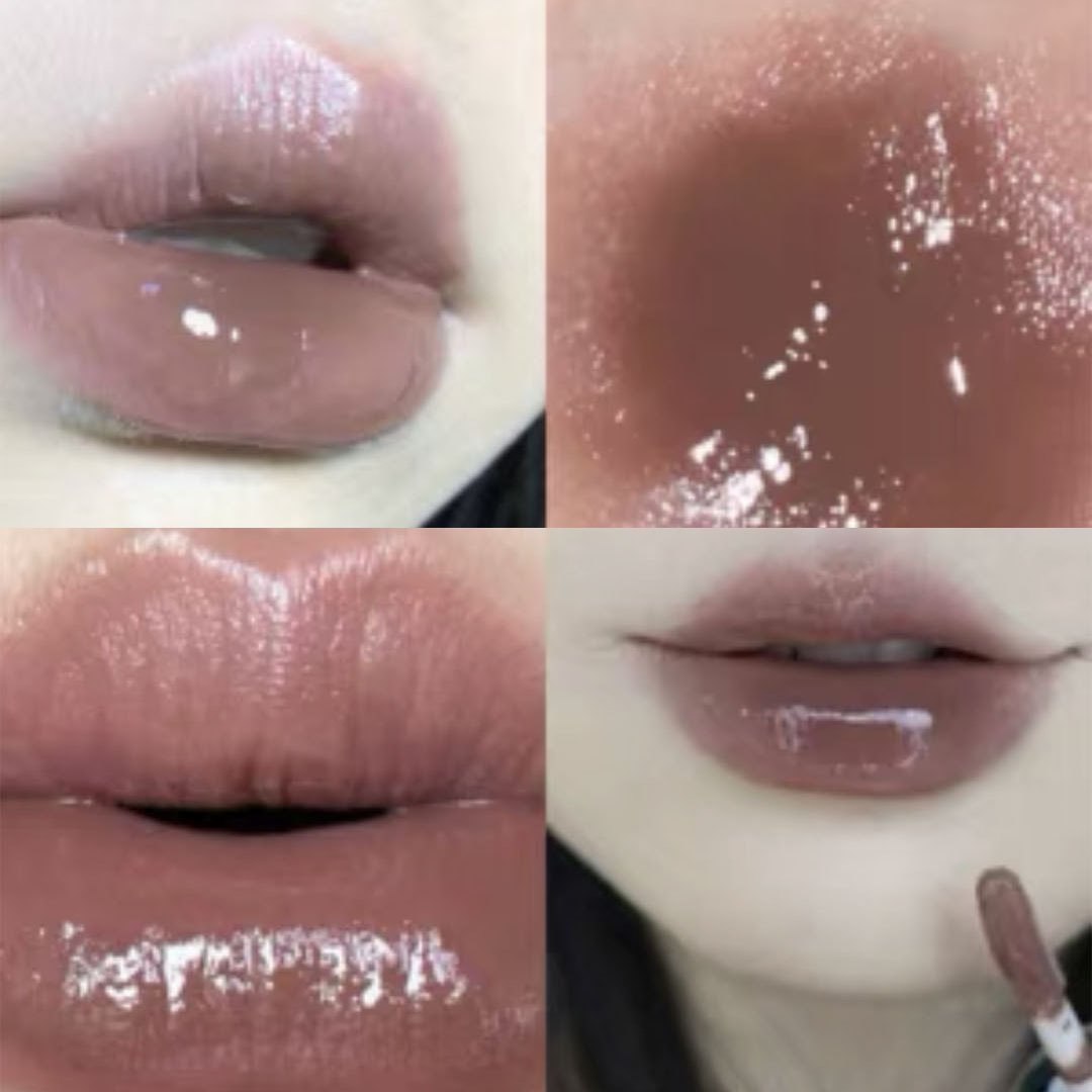 Black Tube Glossy Milk Tea Color Moisturizing Lip Oil